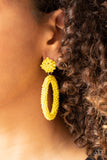 Paparazzi "Be All You Can Bead" Yellow Earrings Paparazzi Jewelry