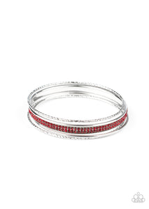 Paparazzi VINTAGE VAULT "Heap It On" Red Bracelet Paparazzi Jewelry