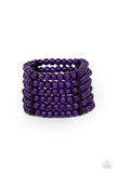 Paparazzi "Tanning in Tanzania" Purple Bracelet Paparazzi Jewelry