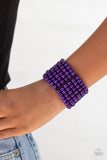 Paparazzi "Tanning in Tanzania" Purple Bracelet Paparazzi Jewelry