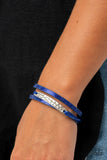 Paparazzi "High Strung Style" Blue Magnetic Bracelet Paparazzi Jewelry