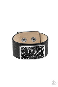 Paparazzi "Interstellar Shimmer" Black Wrap Bracelet Paparazzi Jewelry