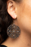 Paparazzi "Oh MANDALA!" Copper Earrings Paparazzi Jewelry