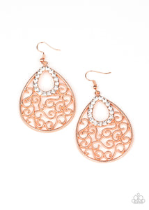 Paparazzi "Seize The Stage" Copper Earrings Paparazzi Jewelry