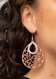 Paparazzi "Seize The Stage" Copper Earrings Paparazzi Jewelry