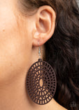 Paparazzi "Tropical Retreat" Brown Earrings Paparazzi Jewelry