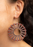 Paparazzi "Solar Flare" Brown Earrings Paparazzi Jewelry