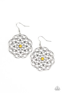 Paparazzi "Botanical Bash" Yellow Earrings Paparazzi Jewelry