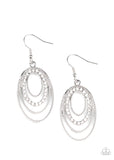 Paparazzi "Date Night Diva" White Earrings Paparazzi Jewelry