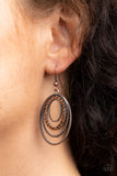 Paparazzi VINTAGE VAULT "Date Night Diva" Copper Earrings Paparazzi Jewelry