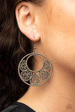 Paparazzi "Petal Promenade" Brass Earrings Paparazzi Jewelry