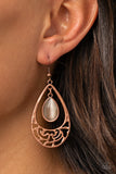 Paparazzi "DEW You Feel Me?" Copper Earrings Paparazzi Jewelry