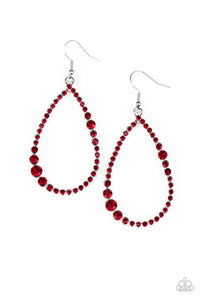 Paparazzi "Diva Dimension" Red Earrings Paparazzi Jewelry