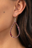 Paparazzi "Diva Dimension" Red Earrings Paparazzi Jewelry