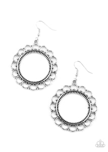 Paparazzi "Sun Lounge" Silver Earrings Paparazzi Jewelry