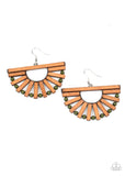 Paparazzi "Wooden Wonderland" Green Earrings Paparazzi Jewelry