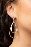 Paparazzi "Droppin Drama" Gold Post Earrings Paparazzi Jewelry