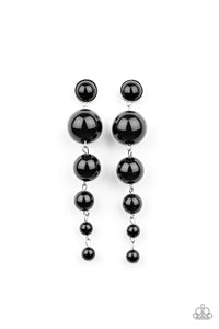 Paparazzi "Living a WEALTHY Lifestyle" Black Earrings Paparazzi Jewelry