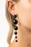 Paparazzi "Living a WEALTHY Lifestyle" Black Earrings Paparazzi Jewelry