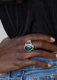 Paparazzi "BLINGing Down The House" Green Ring Paparazzi Jewelry