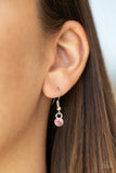 Paparazzi VINTAGE VAULT "Unlock Your Heart" Pink Necklace & Earring Set Paparazzi Jewelry
