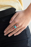 Paparazzi "Sahara Sage" Red Ring Paparazzi Jewelry