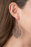 Paparazzi "Garden Mosaic" Copper Earrings Paparazzi Jewelry