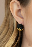 Paparazzi "As Happy As Can BEAD" Black Post Earrings Paparazzi Jewelry