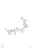 Paparazzi "Star-Spangled Shimmer" White Post Earrings Paparazzi Jewelry