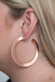 Paparazzi "The Inside Track" Copper Earrings Paparazzi Jewelry