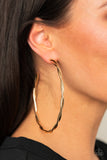 Paparazzi "Out Of Control Curves" Gold Earrings Paparazzi Jewelry