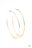 Paparazzi "Flatlined" Gold Earrings Paparazzi Jewelry