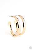 Paparazzi "Kick Em To The Curve" Gold Earrings Paparazzi Jewelry