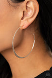 Paparazzi "Dont Lose Your Edge" Silver Earrings Paparazzi Jewelry