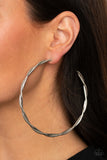 Paparazzi "Out Of Control Curves" Silver Earrings Paparazzi Jewelry