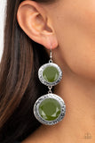 Paparazzi "Thrift Shop Stop" Green Earrings Paparazzi Jewelry