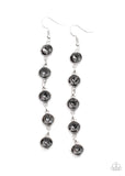 Paparazzi "Trickle Down Twinkle" Silver Earrings Paparazzi Jewelry