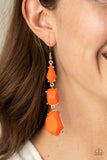 Paparazzi "Geo Getaway" Orange Earrings Paparazzi Jewelry