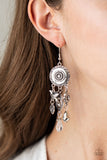 Paparazzi "SPRINGTIME Essence" White Earrings Paparazzi Jewelry