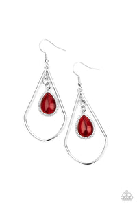 Paparazzi "Ethereal Elegance" Red Earrings Paparazzi Jewelry