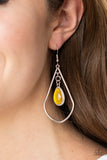 Paparazzi "Ethereal Elegance" Yellow Earrings Paparazzi Jewelry
