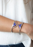 Paparazzi "Pyramid Palace" Blue Bracelet Paparazzi Jewelry