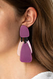 Paparazzi "All Faux One!" Purple Post Earrings Paparazzi Jewelry