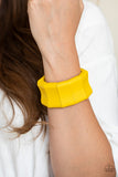 Paparazzi "Caribbean Couture" Yellow Bracelet Paparazzi Jewelry