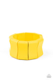 Paparazzi "Caribbean Couture" Yellow Bracelet Paparazzi Jewelry