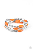 Paparazzi "Sorry to Burst Your BAUBLE" Orange Bracelet Paparazzi Jewelry