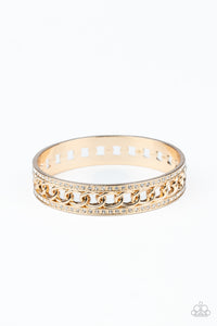 Paparazzi "Couture Court" Gold Bracelet Paparazzi Jewelry