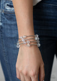 Paparazzi "Dreamy Demure" White Bracelet Paparazzi Jewelry