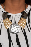Paparazzi "HAUTE Plates" FASHION FIX Multi Necklace & Earring Set Paparazzi Jewelry