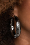Paparazzi "Hey, HAUTE-Shot" FASHION FIX Black Earrings Paparazzi Jewelry